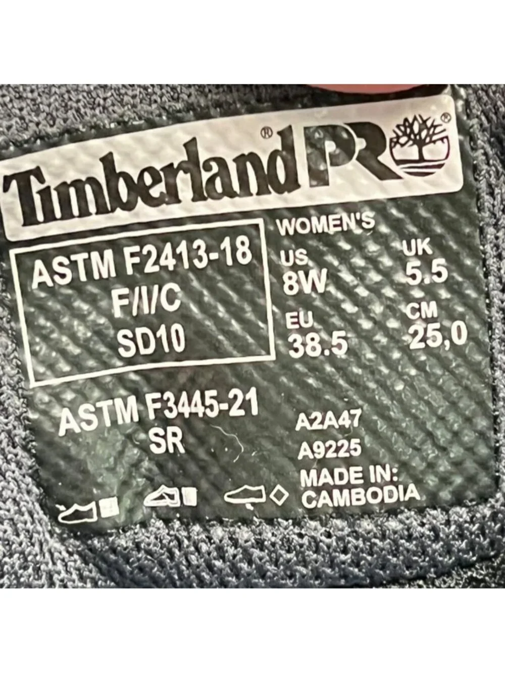Timberland PRO Radius SD-10 Womens Size 8D Black Composite Toe Safety Work Shoes_9